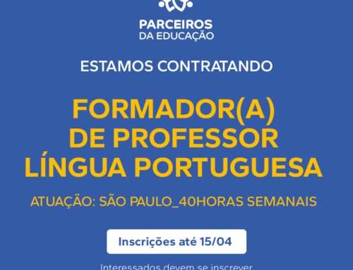 Vaga – Formador(a) de Professor Língua Portuguesa
