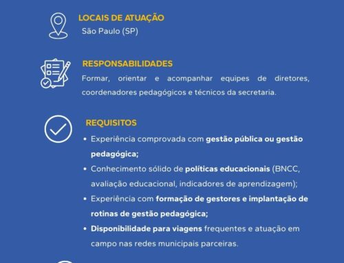 Vaga | Formador (a) em Gestão Educacional