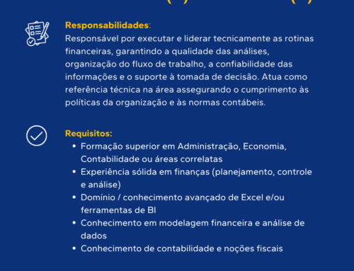 Vaga | Supervisor(a) Financeiro(a)